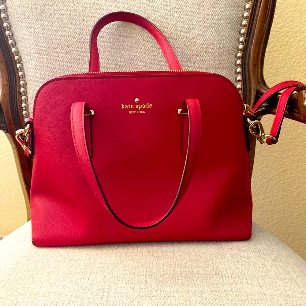 Red Kate Spade bag for sale. In excellent condition, used only a few times.